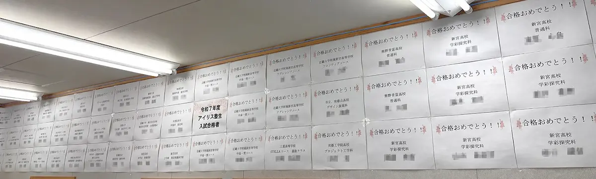 学習塾アイリス2026年春入試合格実績