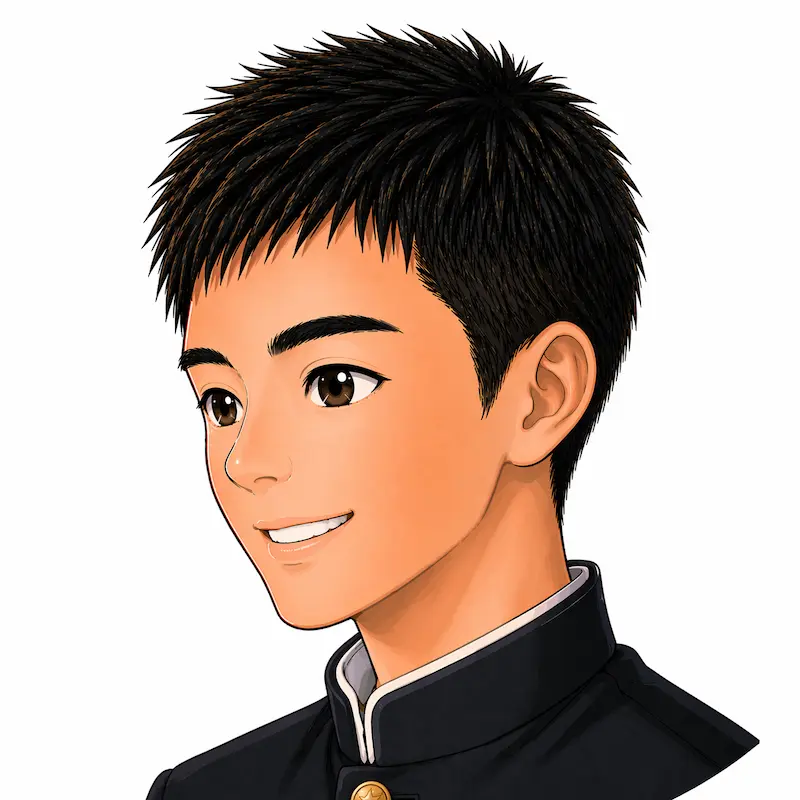 中学生の男の子