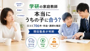 学研の家庭教師の口コミ・料金・講師を確認する記事のアイキャッチ
